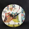 12 cm Office Timer vintage Shabby Chic Antique Home in legno Orologio da parete da cucina rustica