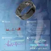 Multifunktionell smart ring frisk tracker hjärtfrekvens kroppstemperatur blod syre sport övervakar vattentäta digitala ringar gåvor