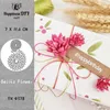 Bordduk 3D Flower Leaves Metal Cutting Dies för DIY Scrapbooking Paper Cards Dekorativa hantverk som präglar Die Cuts