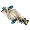 Pulseira Pulseira Mulheres relógios Moda Quartz Crystal Rhinestone Watch Ladies Casual Dress Wrist