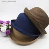 Chapeaux à bord large chapeau seau de seau parent-enfant adulte / enfant paille en tricot tissé dôme bouclé cap cap