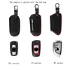 M Color Car Key Case FOB Shell Deckabdeckung Kohlefaser -Leder -Schlüsselbeutel für BMW 3/5/7 Serie 525LI 320LI x1 x5 x6