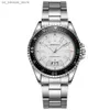 Wristwatches Luxury mens Brand es Fashion Business Luminous Calendar Large Dial Men Quartz Stainless Steel Strap Sports Clock240409