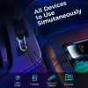 Joyroom 150W Cigarette Lighter 4 In 1 Adaptateur de chargeur de voiture USB PD3.0 QC3.0 30W Super Fast USB C Car Charger pour iPhone Samsung