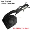 PADS NYA ORIGINAL SWG DIS CPU COOLER COOLING FAN SPEATSH FÖR LENOVO Tänkpad T490 T14 P43S P14S Gen1 Laptop 01YU186 01YU187 01YU188