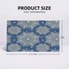 Havlu boho mandala desen çelik mavi 40x70cm yüz yıkama bezi mikrofiber kumaşlar tur tatili hediyesi için uygun