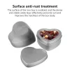 Metal Storage Stagno da 2 oz BASCHY BOX CANTAME Love Dessert Craft Silver Baking Cuore Cancile a forma di cioccolato Stampo