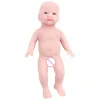 IVITA WG1572 6.49inch 123g 100% Silicone Reborn Baby Doll Unpainted Unfinished Realistic Mini Dolls for Children Christmas Toys