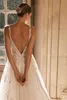 2024 Nuovi cinghie sexy a spaghetti Abiti da sposa Appliques Appliques a fondo per tulle Abiti da sposa lunghi Plus size BC16587