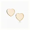 S925 Silver Love Heart Designer Orecchini per donne T Brand Sweet Classic Blue Hearts Fashi