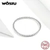 Cluster Rings WOSTU Real 925 Sterling Silver 2024 Desgin Simple & Stylish Shape Fashion S925 Jewelry CQR574