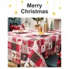 Tafelkleed kleurrijke tafelkleden met kerststijl gedrukte elegante dinerende bureaubladdecoratie voor festivalfeestje