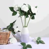 Decorative Flowers Artificial Bouquet Rose Stem Leaves Flower Branches Stems Arrangement Floral Wire Floristry Materials Urine