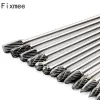 1pc 3 * 6 * 100 mm Files de râpe rotatif extra-long Burr Tungsten Carbure de gravure de mouche à coupure Flûère à double coupe pour métal wook