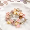 10Pcs Hair Clip Mini Hair Claw Hair Accessories Frosting Star Hair Crab Clip Barrettes Hair Ornaments Flower Mini Hair Claw Girl