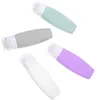 Storage Bottles 4 Pcs Silica Gel Bottle Squeezable Leakproof Refillable Travel Toiletries Silicone