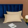 Yatak Seti Lüks Mısır pamuk seti düz renk geri dönüşümlü yorgan kapağı Yumuşak Nefes alabilen yatak sayfası yastık kılıfları aile boyutu
