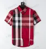 Men Shirt Luxurys Desingers Herrenhemden Hemden Kleid Geschäft Casual Shirt Ärmel Streifen schlanke männliche soziale Modeplaid asiatischer M-3xl