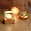1 stc 10*10 cm houten lichtbasis houten led licht roterend display standaard lamphouder lamp base art ornament