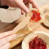 Dîne à une vaisselle couteuse de fourche à couteau en bois ensemble pour les cuillères à gâteau de dessert de fête d'anniversaire de mariage ustensiles