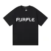 24sss Brand púrpura Tamanho da camiseta xs-5xl Grande designer camisetas masculas camisetas homme camisetas femininas roupas de luxo de luxo de luxo de manga curta
