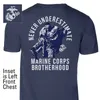 Maglietta USMC Marine Corps Brotherhood Tshirt 100% ONECK COTON EVERS SIMS SIMINA CASSA CAFFUST TSHIRT SIGLIE S3XL 240409