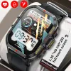Watches LIGE 2023 New Smart Watch Men 1.96 Inch HD Bluetooth Call Waterproof Watches Temperature Monitoring Outdoor Sport Smartwatch Men