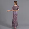Стадия носить цветочные V Sect Tops Surbke Юбка для живота танцевальное платье для женщин латинская сама -румба танцевальная одежда костюмы NY67 D3018