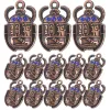 20 datorer Scarab Pendant Charms smycken Material Beetle Egyptian Eloy Necklace