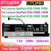 Batterier 30Wh L17L2PB3 Laptop Battery för Lenovo V130151KB 15IGM V13015IKB 81HN V33014isk81ay V53014IKB 15IKB 3948MAH 2ICP6/55/90