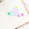 Triangle Highlighter Markers Notebook Marking Pens para artistas para colorear Highlighters Portable Portable Pincel