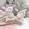 Rabbit Hairband Bunnys Hairband Yoga Hairband Makeup Hairband avec oreilles large bande de casse-tête de soin de la peau pour laver le visage