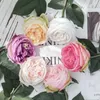 Decoratieve bloemen Natuurlijke roos touch kunstmatige faux 3 stcs 62 cm lange stengel austen rozen nep voor thuis bruidsboeket