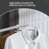 Kleiderbügel Retraktierbarer Kleiderbügel 2pcs Platz sparender Kleidungsmantel für den Schrank 360 Grad