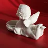 Candle Holders High Temperature Ceramic Retro Little Angel Candleholder/Angel Shape Household Ornament