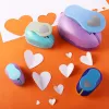 Rounder Puncher Children Heart-shaped 9-75mm Hole Puncher Punches Maker Embossing Punches Scrapbooking Machine School Supplies