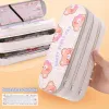 Cute Multi-layer Pencil Case Large Capacity Aesthetic Stationery Anime Pencil Bag Box for Girls Organizer Kawaii School Supplies