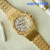AP Tourbillon Wristwatch Royal Oak Offshore 26320or Mécanique automatique 18K Rose Gold Luxury Mens Watch