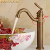.Bronze fini de bronze Sortie du robinet de lavabo de salle de bain robinet Torneira Basin Robinet Basin de lavabo YT-5050