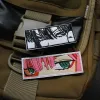 Full Embroidery Anime Patch Two-dimensional Girl Eyes Half Face Personality Armband Tactical Bag Sticker Custom Patch