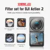Cameras Startrc Cpl + ND16 + ND32 + ND64 Filtr obiektywu dla DJI Action 2 Akcesoria sportowe zaawansowane filtr zaawansowany