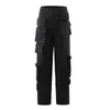 Fashion Cotton Utility Baggy Pocket Pants Wholesale High Waist Women Black Cargo Fitness Legging Skinny Casual