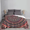 Cobertores Mandala Fleece Inverno colorido hippie multifuncional Multifunção fina de arremesso de arremesso fino para a cama de cama Bedding