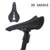 Balugoe 3D Printed Bicycle Saddle Fiber Hollow Comensy Heathable Gravel Road Road.