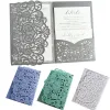 25pcs Carte d'invitations de mariage personnalisée avec enveloppes cartes d'insertion de cartes d'insertion de cartes de cartes de mariage de fête d'anniversaire