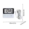 Mini LCD Digital Thermometer With Probe Sensor Indoor Outdoor Temperature Meter Swimming Pool Refrigerator Water Tank With Cable