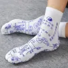 Women Men Acupressure Reflexology Socks 2 Toe Split Foot Massage Pain Relief Meridian Hosiery with Acupoints Chart