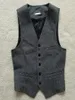 2020 Modestes gilet de marié de mariage gris britannique Great Herringbone en tweed Gilet Groomsmen Vest Men039s Suit Vest Prom Tenture Waistcoa3787046