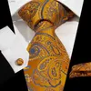 Neck Ties Tie Pocket Scarf Mufflinks Set 8.5cm Jacquard Paisley Tieq