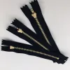 5pcs 4 # Copper Zipper Black Zipper Tape Blanchers Zippers Fastener Pantal